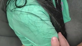 Amateur Stepsister And I Have Unprotected Sex On Our Parents' Couch