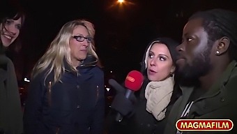 German Hottie Shows Off Her Big Tits In Public