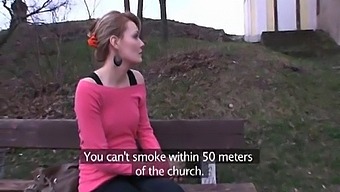 Meggie From Publicagent Offers Sex For Money In A Public Location