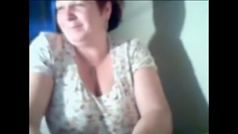 Amateur Grandma Shows Off Her Breasts On Webcam