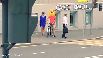 Secretly Recorded Footage Of Jeny Undressing In A Public Setting