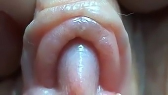 Intense Close-Up Of Clitoris Stimulation And Orgasm