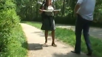 Dutch Mature Woman Gets Fucked Outdoors In The Woods