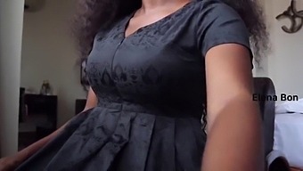Church Attire Turned Into A Solo Pleasure Session