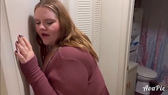Caught And Filled With Cum Chubby Roommate