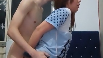 Seductive Stepsister Initiates Flirtation By Kissing With Passion, Spanish-Speaking Colombian Stepsister Indulges In Explicit Encounter