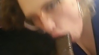 Shay Giving A Blowjob To A Black Man And Receiving A Facial Cumshot