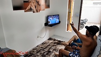 A Couple Watches A Parody Video Featuring A Woman Who Craves Anal Sex And Ends Up Engaging In Multiple Sexual Encounters With A Man, Leading To A Massive Orgasm And Squirting