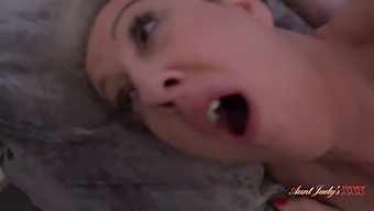 Horny Stepmom Maggie Moon Caught Jerking Off By Stepson In Hd Video
