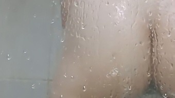 Sitting In The Tub While Enjoying My Sex Toy