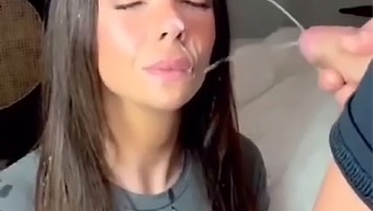 Young Blonde Gives Great Blow Job And Facial In This Video Compilation