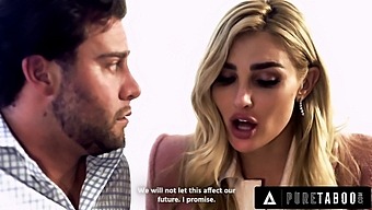 Kenzie Anne, A Stunning Blonde, Gets An Unexpected Internal Ejaculation From A Compulsive Liar In This Taboo-Themed Video.