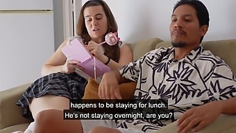 Martina'S Provocative Behavior With Her Father'S Friend Leads To Unexpected Pleasure
