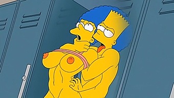 Marge, The Housewife, Experiences Intense Pleasure As She Receives A Cum-Filled Creampie In All Her Holes