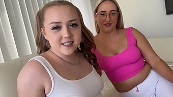 Young And Voluptuous Sisters Eva Nyx And Brookie Blair Engage In A Steamy Session With Their Stepbrother, Scott Stark, Turning Their Everyday Household Into A Fantasy Playground.