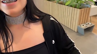 A Young Man I Just Met At The Mall Takes Me To A Place I Like And We Have Sex.