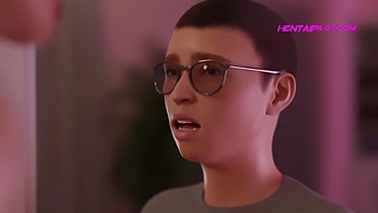 3d Animated Stepmother Relieves Stepson'S Stress In Sexual Manner.